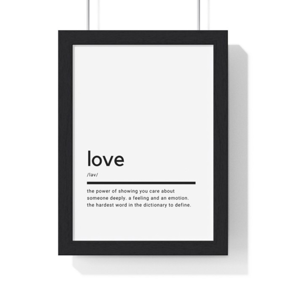 Love Framed Poster